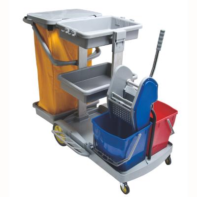 Multipurpose Janitor Cart With Mop Bucket