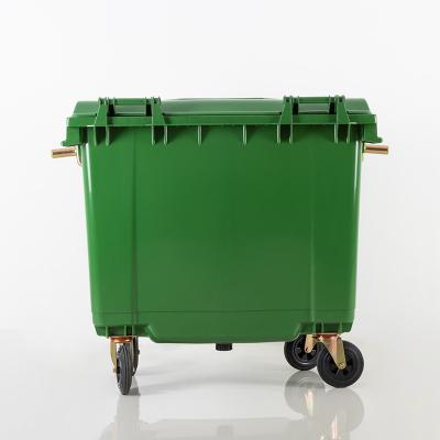 1100L Outdoor Trash Bins With Wheels