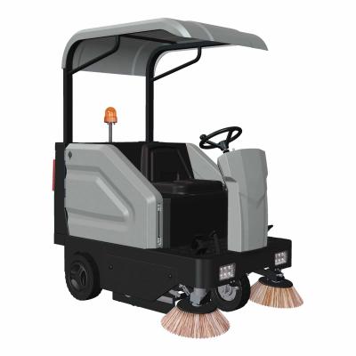 Professional outdoor walk behind floor scrubber