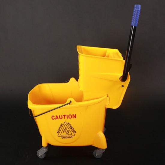 24L plastic side press mop bucket