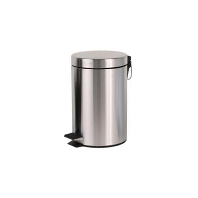 12L stainless steel garbage cans with pedal