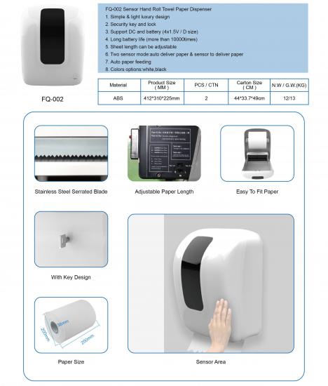 Sensor Hand Roll Towel Paper Dispenser