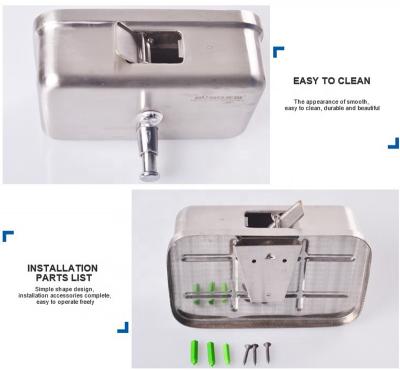 1200ml SUS304 Metal Hand Soap Dispenser