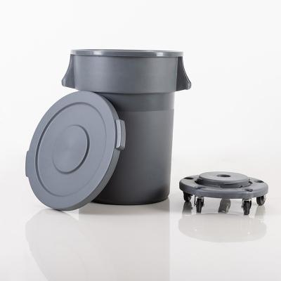 80L/168L indoor Circular garbage can with wheels Base