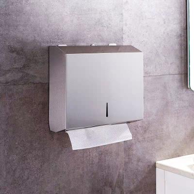 Bathroom Wall Mounted Stainless Steel Hand Toilet Tissue Paper Towel Dispenser Holder