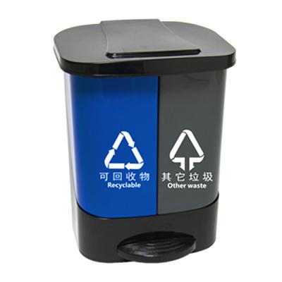 Plastic Pedal Classification Dustbin -GZ YUEGAO