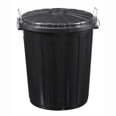 73L Plastic Round Garbage Bin With Lid