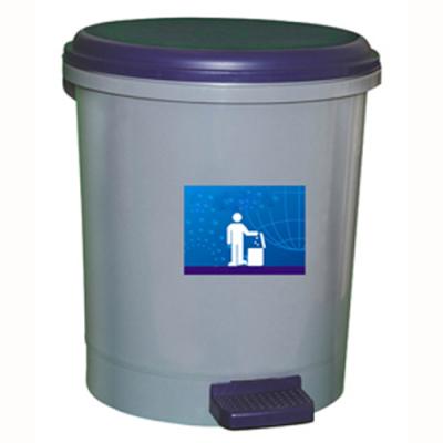 9L Plastic Room Dustbin With Pedal