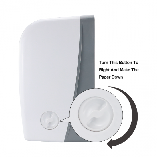 Modern white toilet paper dispenser wall mounted with Lock
