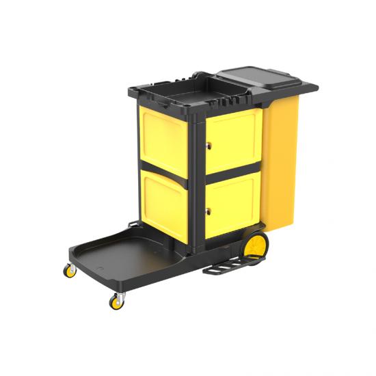 Multifunctional Janitorial Cleaning Cart With Door -GZ YUEGAO